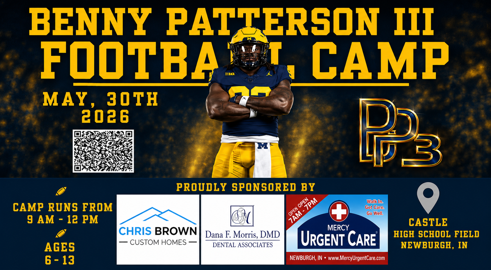 Benny Patterson III Football Camp May 30 2026