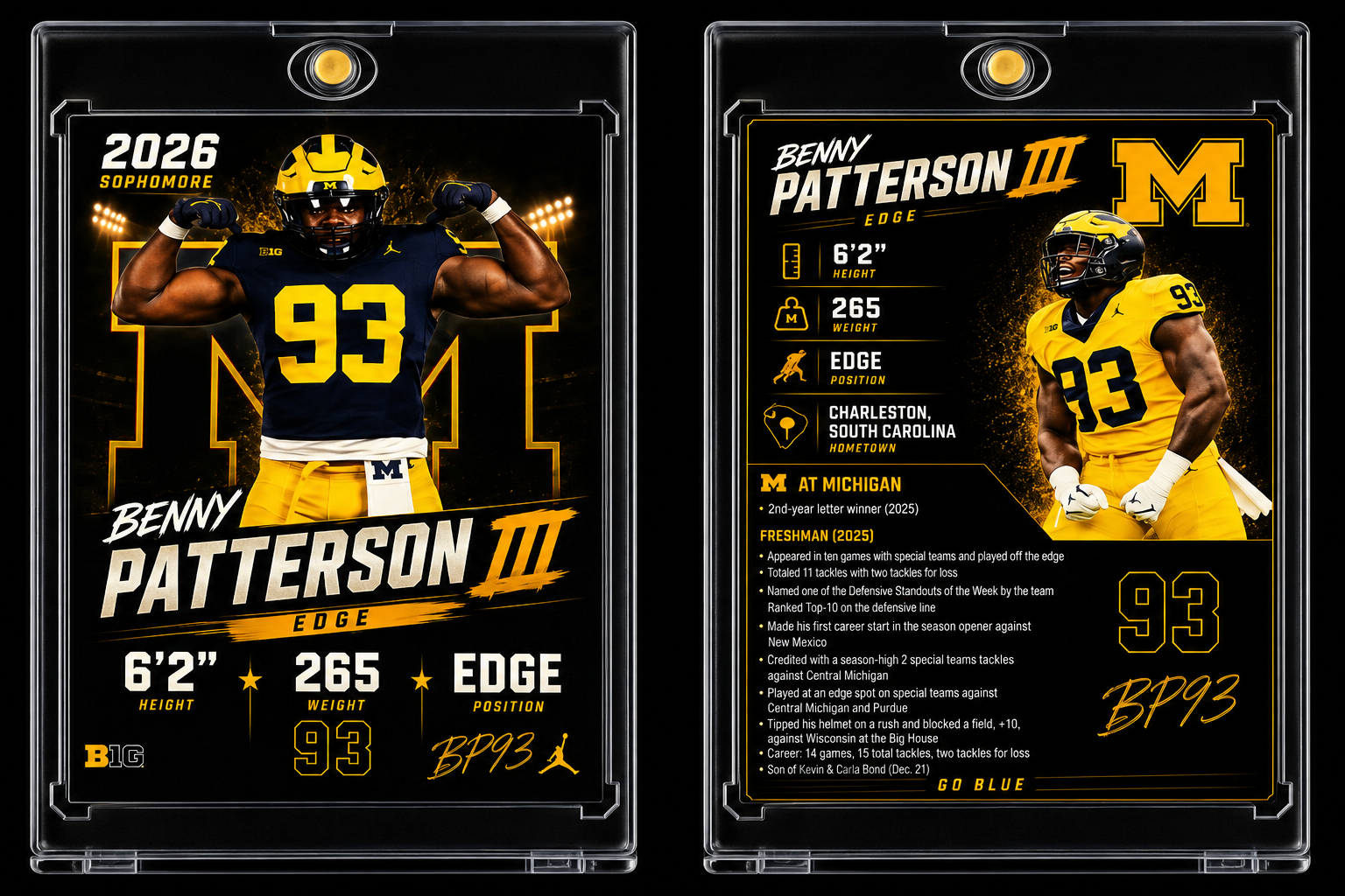 Official BP3 Football Card